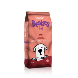 Besties Dog marha zöldséggel száraz kutyatáp 15 kg