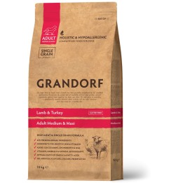 GRANDORF Lamb and Brown Rice Adult Medium and Maxi 10 Kg száraz kutyatáp