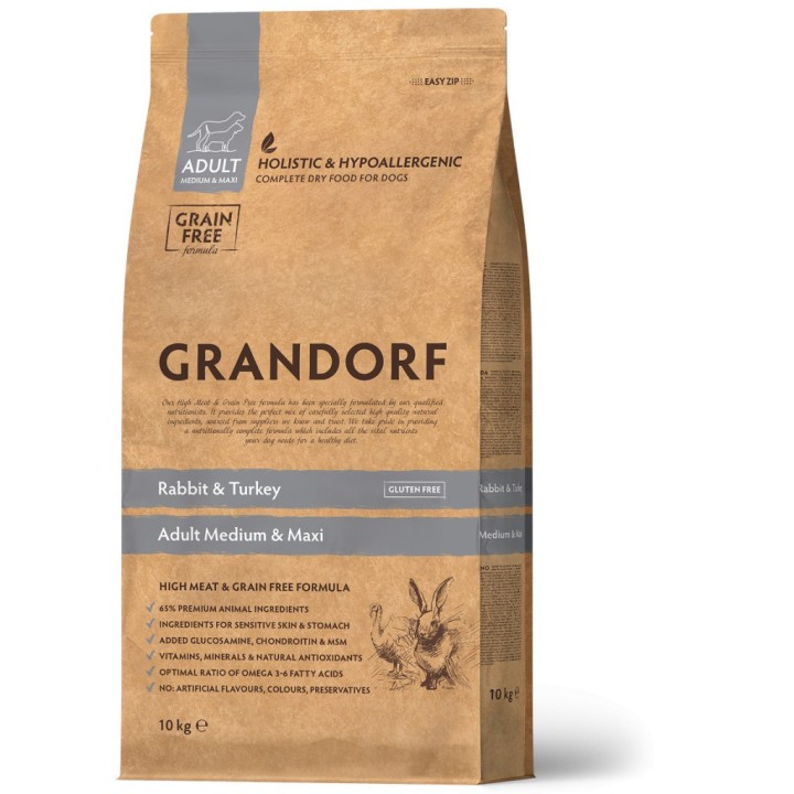 GRANDORF Rabbit and Potato Adult Medium and Maxi 10 Kg száraz kutyatáp
