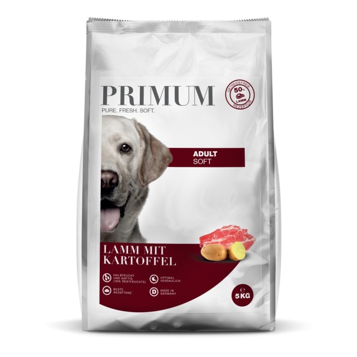 PRIMUM SOFT Bárány Burgonyával puha kutyatáp 5kg