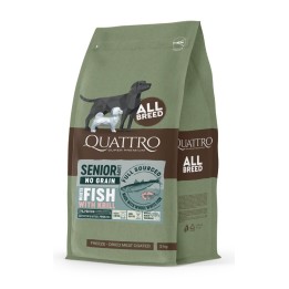 QUATTRO grain-free WHITE FISH AND KRILL Senior/Diet kutyatáp 12 kg