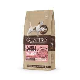 QUATTRO Hypoallergenic SMALL BREED ADULT SALMON-KRILL kutyatáp 1,5kg
