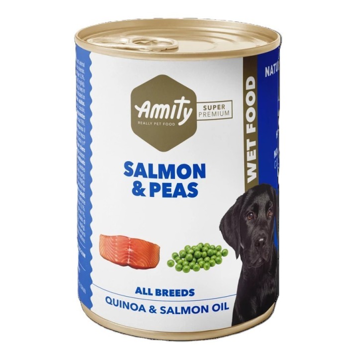 Amity Hypoallergen Salmon-Peas Kutya Konzerv 400 g