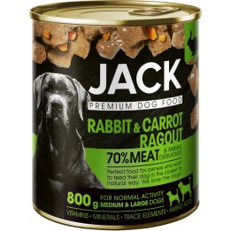 Jack kutya konzerv ragu nyúl-répa 800g