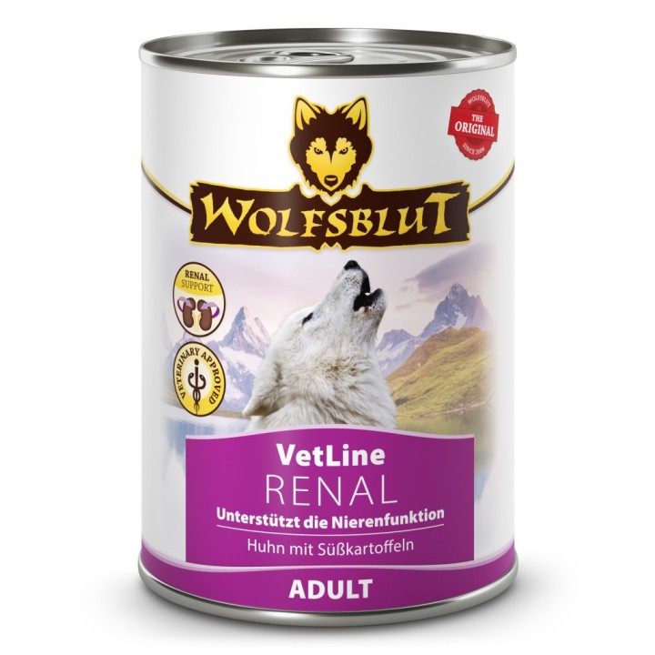 Wolfsblut VetLine Renal Csirke Édesburgonyával Konzerv nedves kutyatáp 395 g