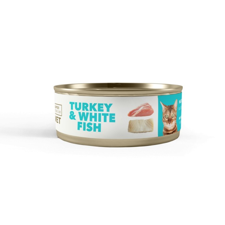 Amity Hypoallergen Senior Turkey-White Fish Macska Konzerv 95 g