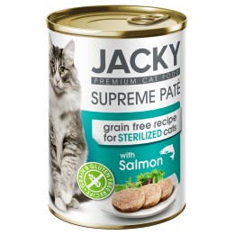 Jacky steril macska konzerv pástétom lazac 400g